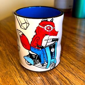 THE BOWL MAKER LUCKY FOX CUP BEAUTIFUL ART